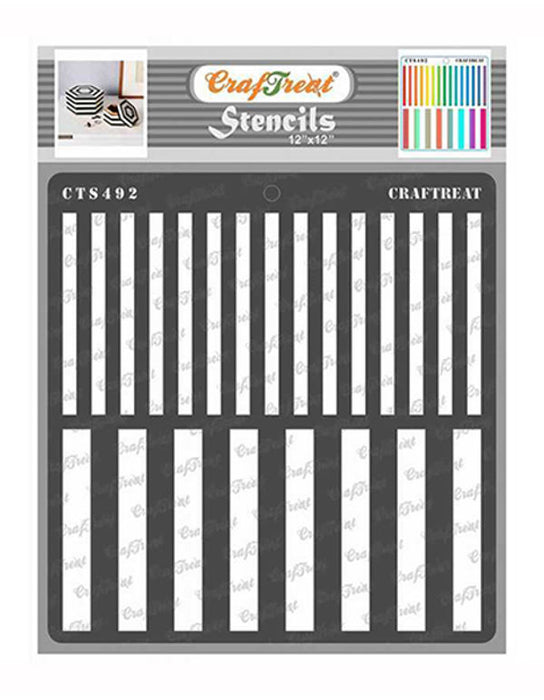 CTS492 Stripe Stencil Background Stencil 