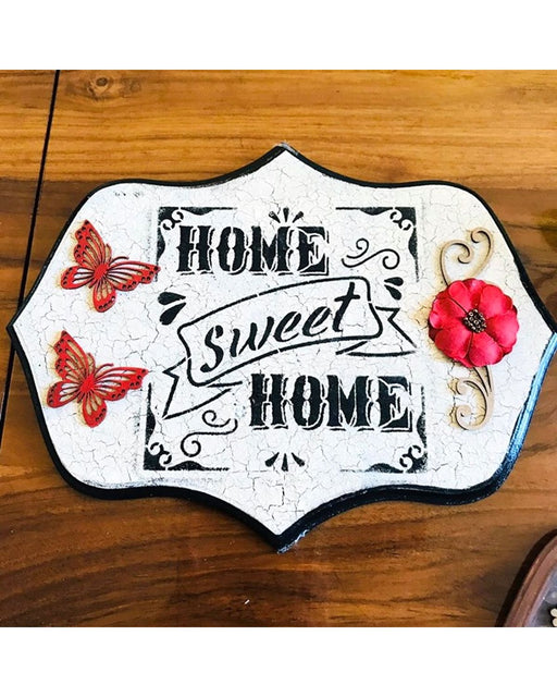 Home sweet home stencil for Tray