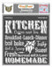 CrafTreat Kitchen Stencil Quotes 12x12 Inches for Craft