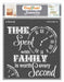 CrafTreat Family Stencil Quotes 12x12 Inches for Wall Painting