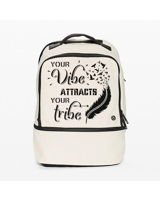 vibe attracts tribe stencil ideas for bag