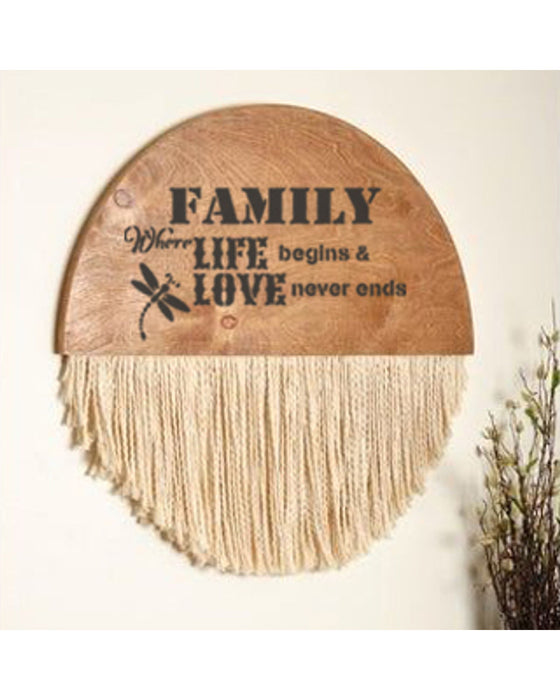 family love stencil ideas for wall painting