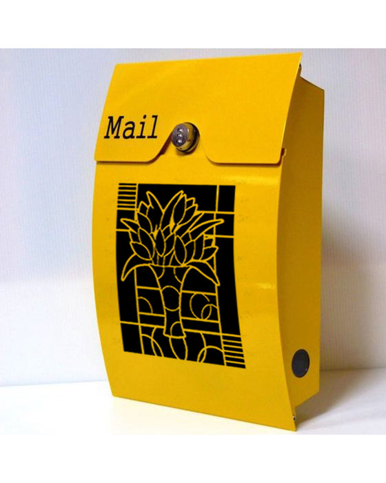 Flower Stencil designing on Mail Post