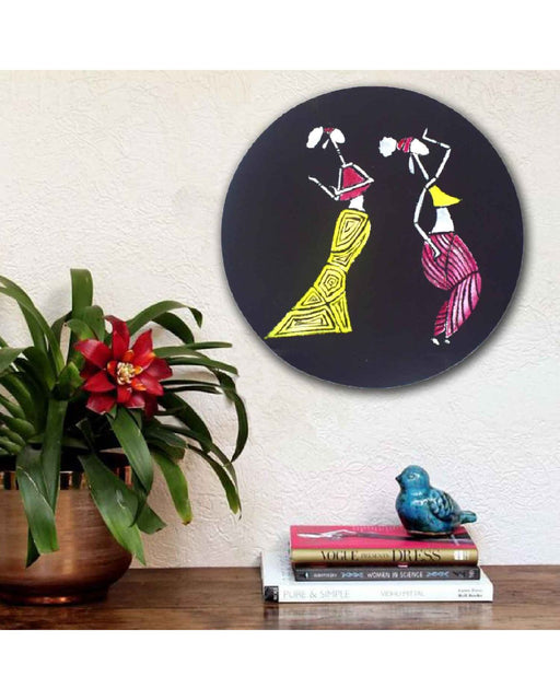 Dancing Tribal Stencil for Canvas Paintings