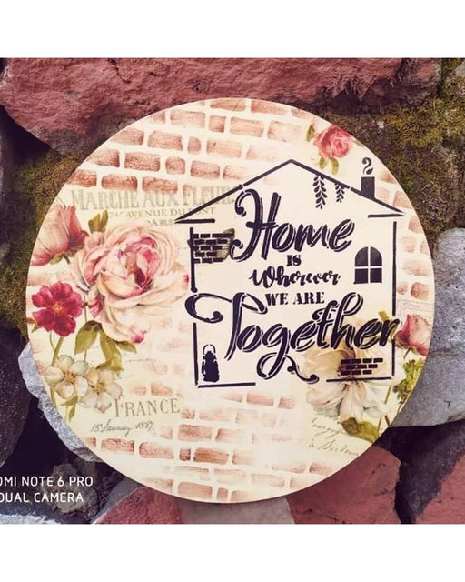 Home together stencil for Wooden decor 