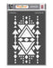 CrafTreat Aztec Design1 A4 Stencil Pattern Stencil 