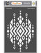 CrafTreat Aztec Design2 A4 Stencil Pattern Stencil 