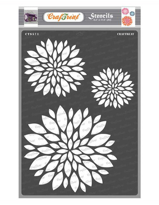 Floral stencils for easy farmhouse decor, Large Flower stencils for  painting walls