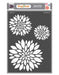 CTS571 Mum Flower Stencil A4 Floral Stencil