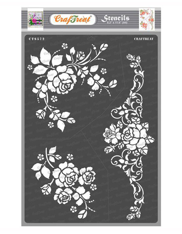 Floral Stencil Template Designs Collection