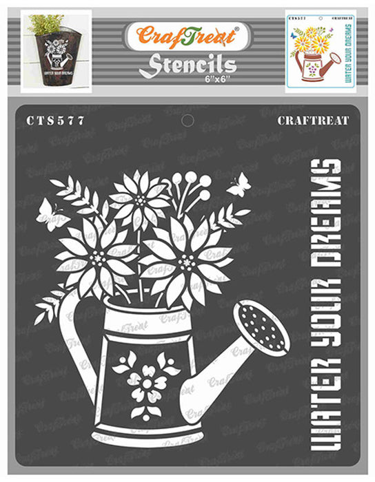 CrafTreat Watering Can StencilCTS577