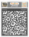 CrafTreat Anemone Background Stencil 6x6 Inches for Texture Designs