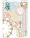 Clock and Key Stencil Mixed media stencil Color image