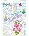 Flower Collage Stencil Colored version