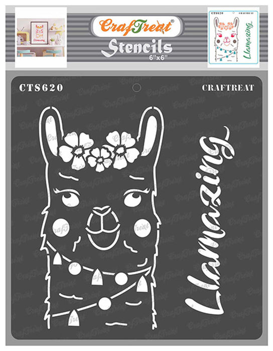 CrafTreat Llama zing Stencil StencilCTS620
