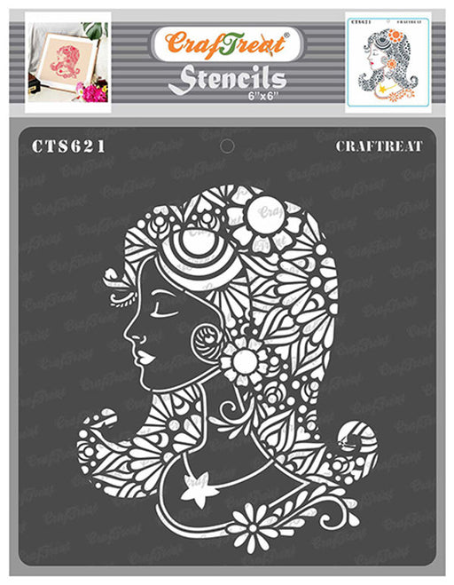 CrafTreat Serene Beauty StencilCTS621