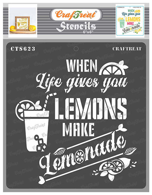 CrafTreat Life gives you lemon StencilCTS623