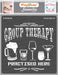 CrafTreat Group Therapy Stencil for Art and Craft Paintings