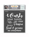 CrafTreat Wash your hands Stencil for Art and Craft Paintings