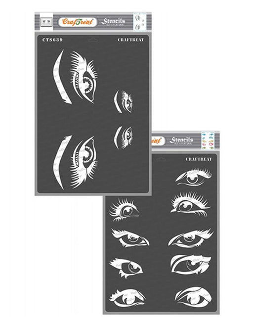 CrafTreat Beautiful Eyes and Expressing Eyes Stencil 