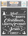 CrafTreat Christmas Lights Stencil for Paintings