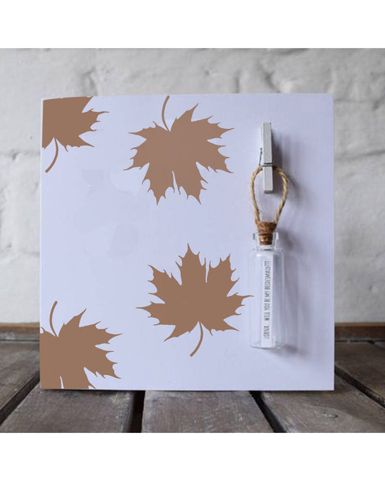 CrafTreat Autumn Leaves Stencil 6x6 Inches