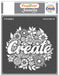 CrafTreat Floral Create Stencil Flower Background Stencil 
