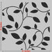 CrafTreat Tropical Leaf Pattern Wall Stencils Repeatable Pattern for Wall Decor 