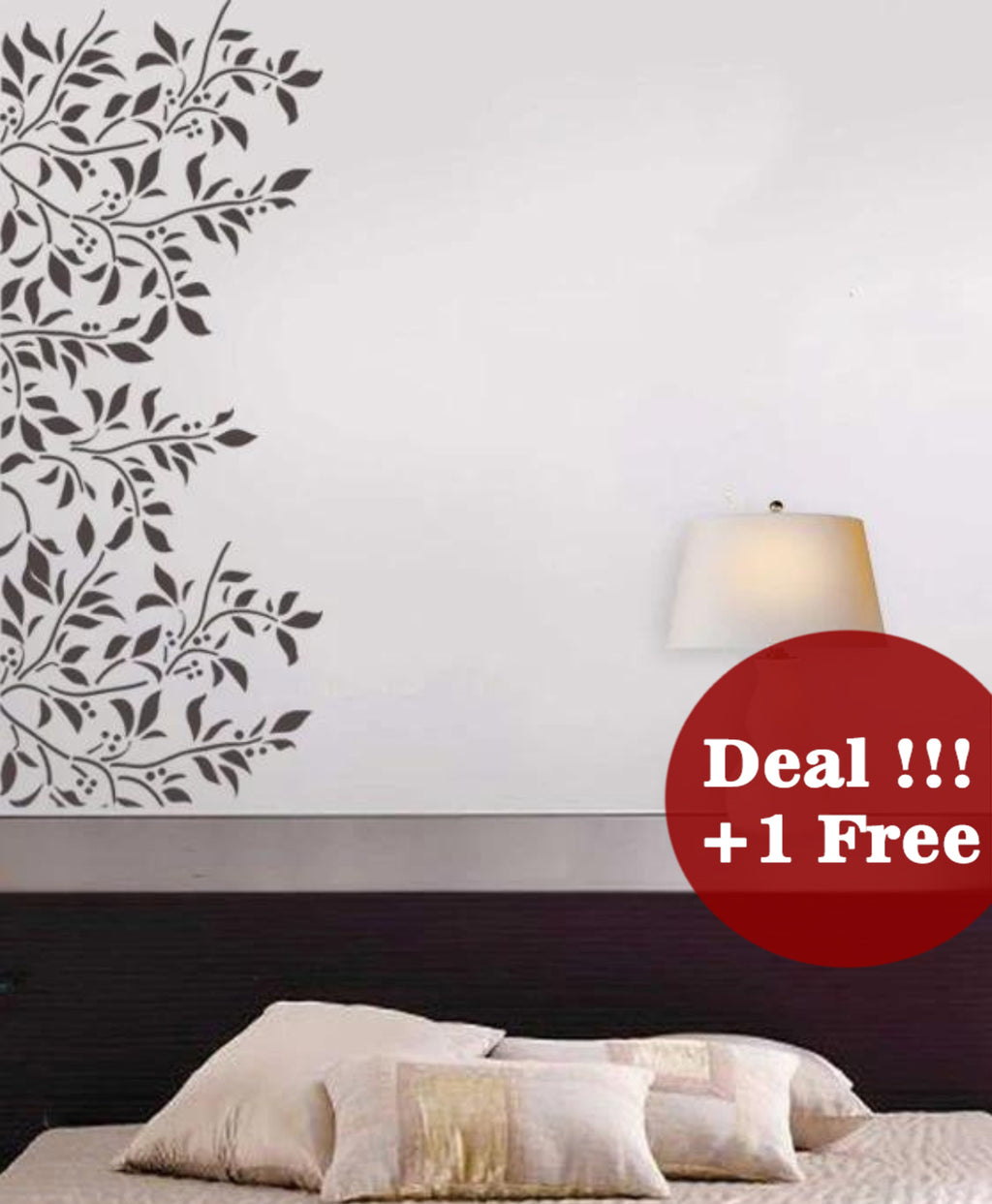 Large Wall Stencils for Painting on Walls: Bedroom and Living Room ...