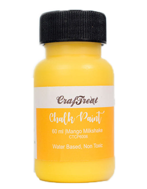 CrafTreat Yellow Mixed media chalk Paints Multi surface paints online