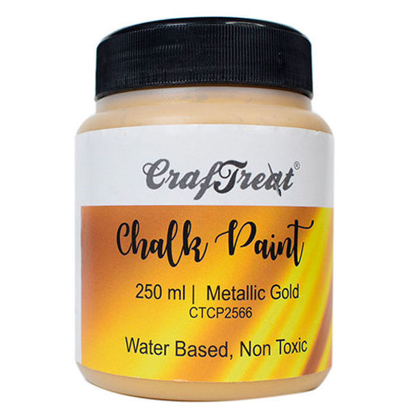 CrafTreat Chalk Paint Metallic Gold 250ml