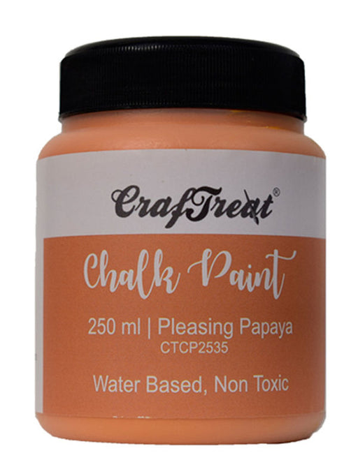 CrafTreat Chalk Paint Pleasing Papaya 250ml
