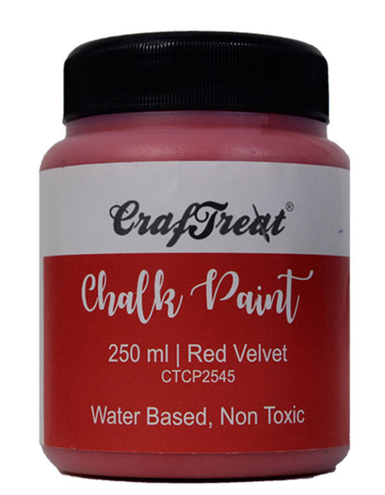 CrafTreat Chalk Paint Red Velvet 250ml