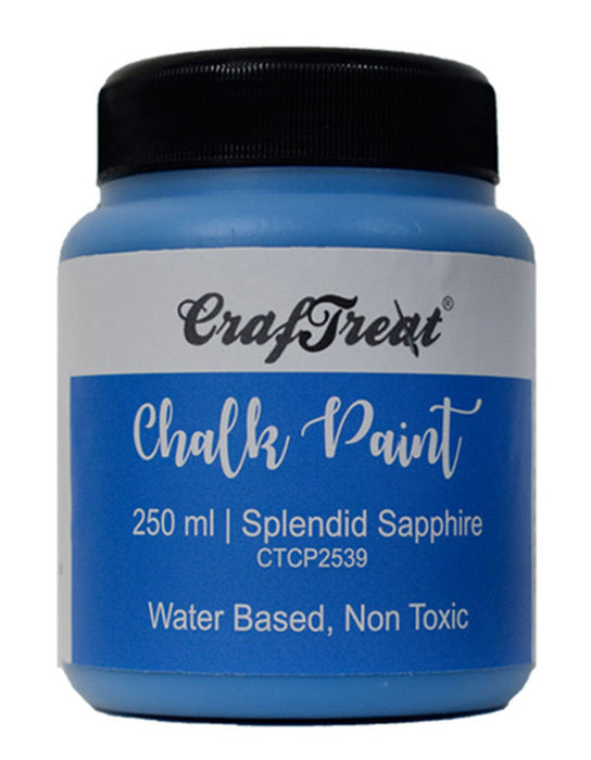 CrafTreat Chalk Paint Splendid Sapphire 250ml