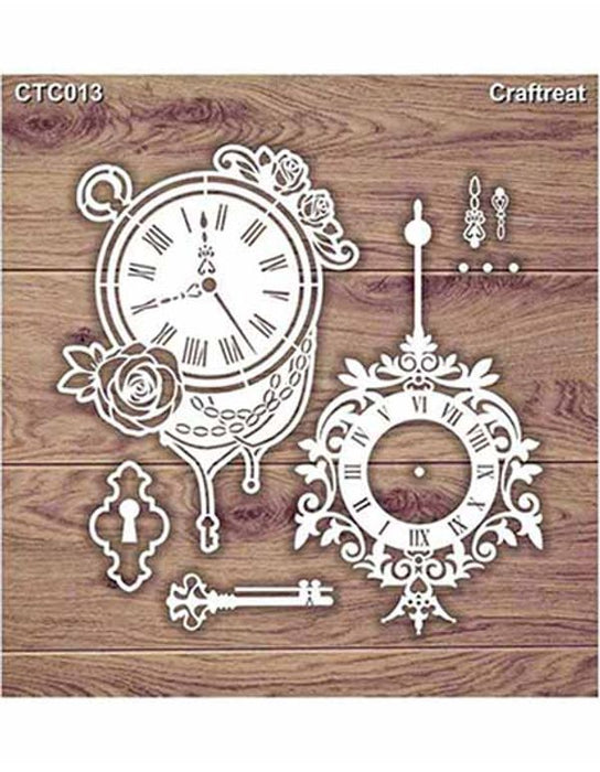Clock and Pocket watch Laser Cut Chipboard CTC013 Chiplets for Scrapbooking Crafts