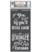 CrafTreat Be Stronger Stencil Quotes Stencil 