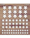 CrafTreat Flower 7 Laser Cut Chipboard CTC061 Chiplets for Scrapbooking Crafts