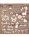 CrafTreat Laser cut chipboard for Mixed media Gear chiplet Chiplets for Scrapbooking Crafts