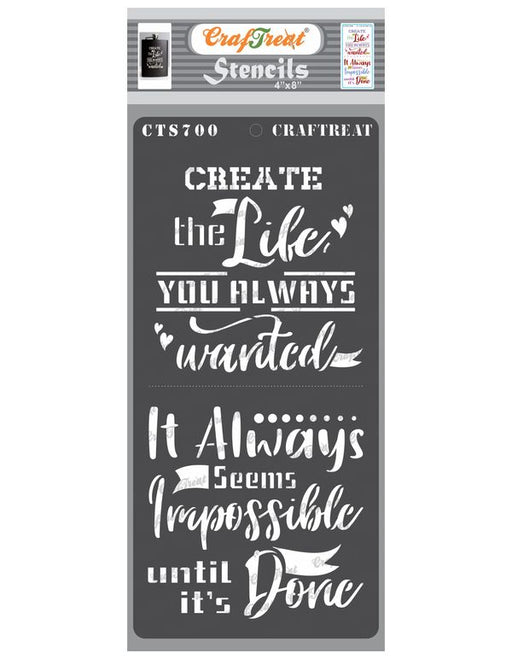 CrafTreat Life you wanted StencilCTS700