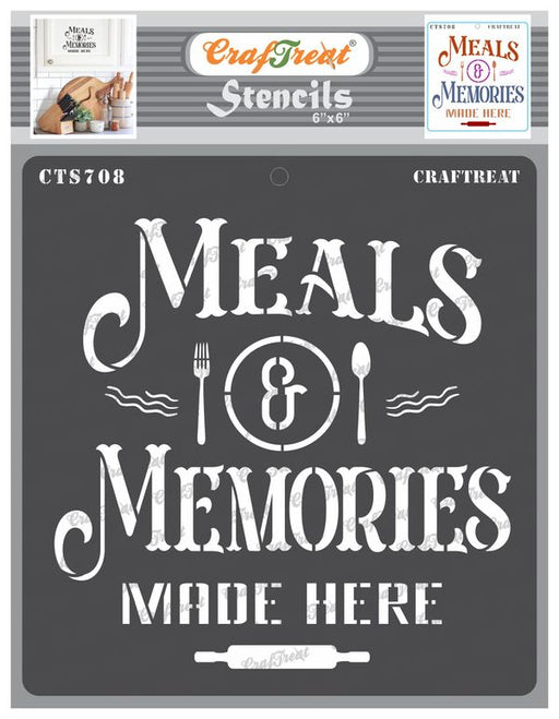 CrafTreat Meals and Memories StencilCTS708