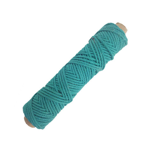 CrafTreat peacock green macrame cord 3mm twisted 50 mtrs