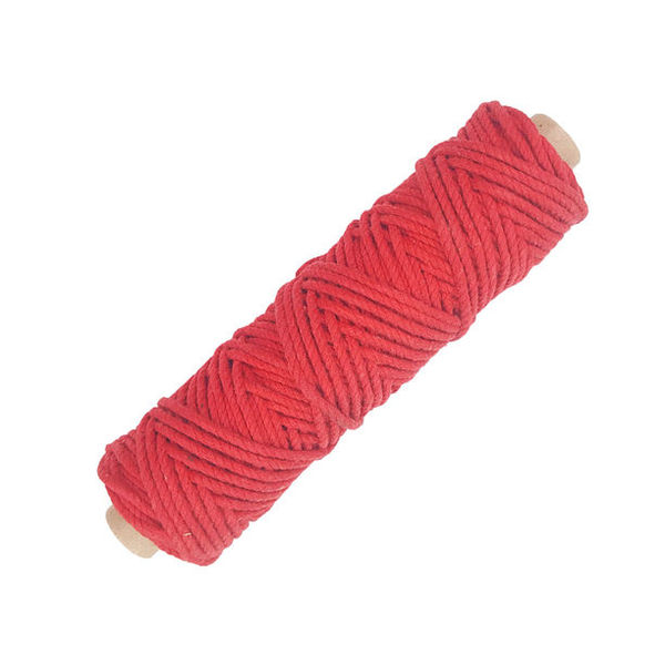 CrafTreat wine red macrame cord 3mm twisted 50 mtrs