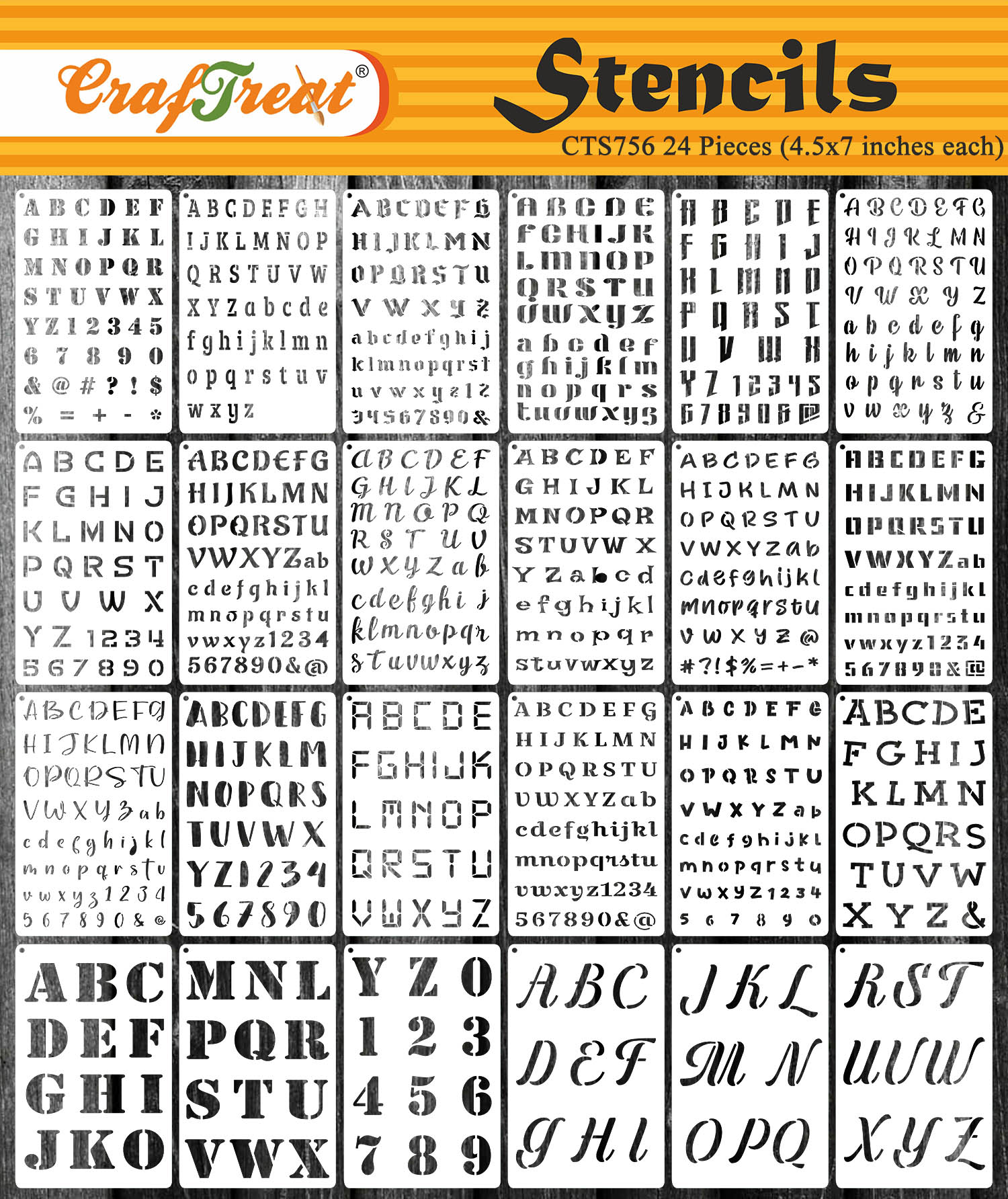 letter stencils small