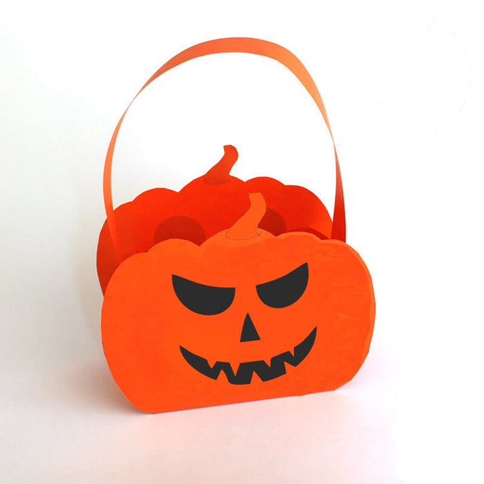 CrafTreat DIY Candy bag for Halloween, Pumpkin Face Handamade bags