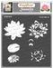 CrafTreat Layered Lotus Flower stencil 6x6 inches Layered Flower stencil for DIY Art and Craft Paintings CTS764