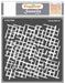 CrafTreat Smashed Grid Stencil for DIY Art and Craft Paintings 6x6 Inches CTS769