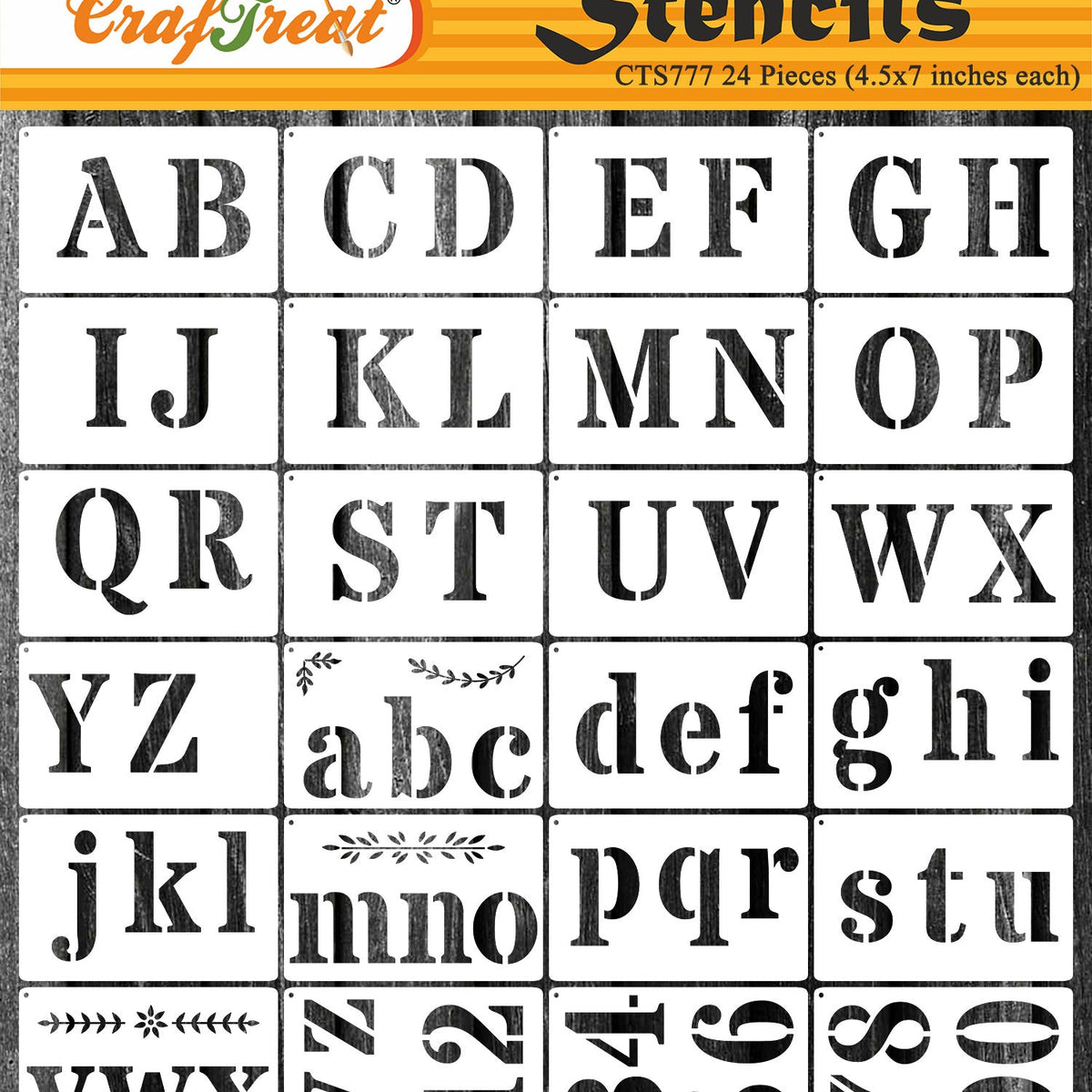 Briartw 3 inch and 5 inch Height Letter Stencils Symbol Numbers Craft  Stencils 84 Pieces Full Set Interlocking Stencil Kit,Reusable Alphabet  Templates for Painting 