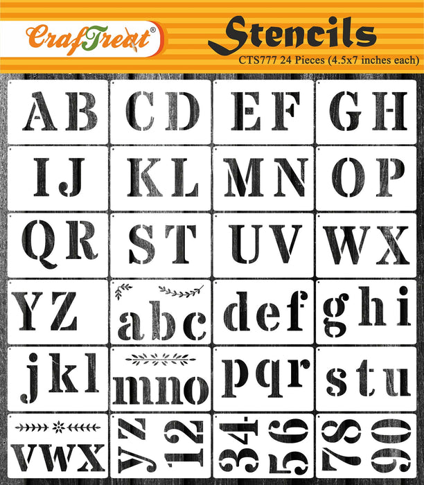 Bold Thick SCRIPT Letter Stencils (Number, and Alphabet Patterns) – DIY  Projects, Patterns, Monograms, Designs, Templates