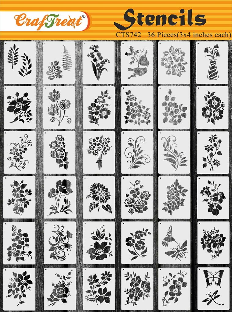 Free Stencils Collection: Flower Stencils  Flower stencils printables, Flower  stencil, Free stencils
