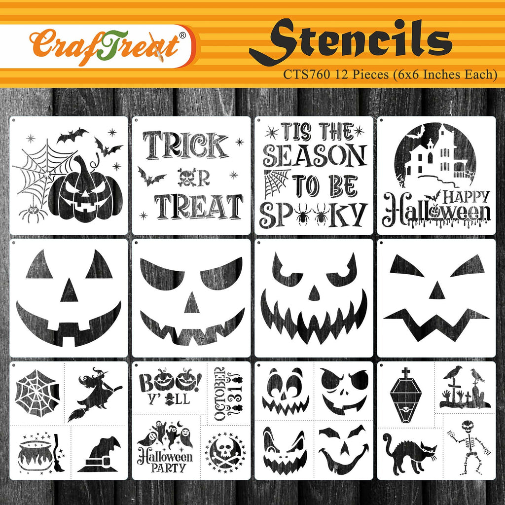 Trick Or Treat Pumpkin Stencils